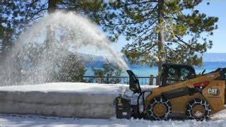 cat skid steer snow blower controls|cat 272d3 snow blower.